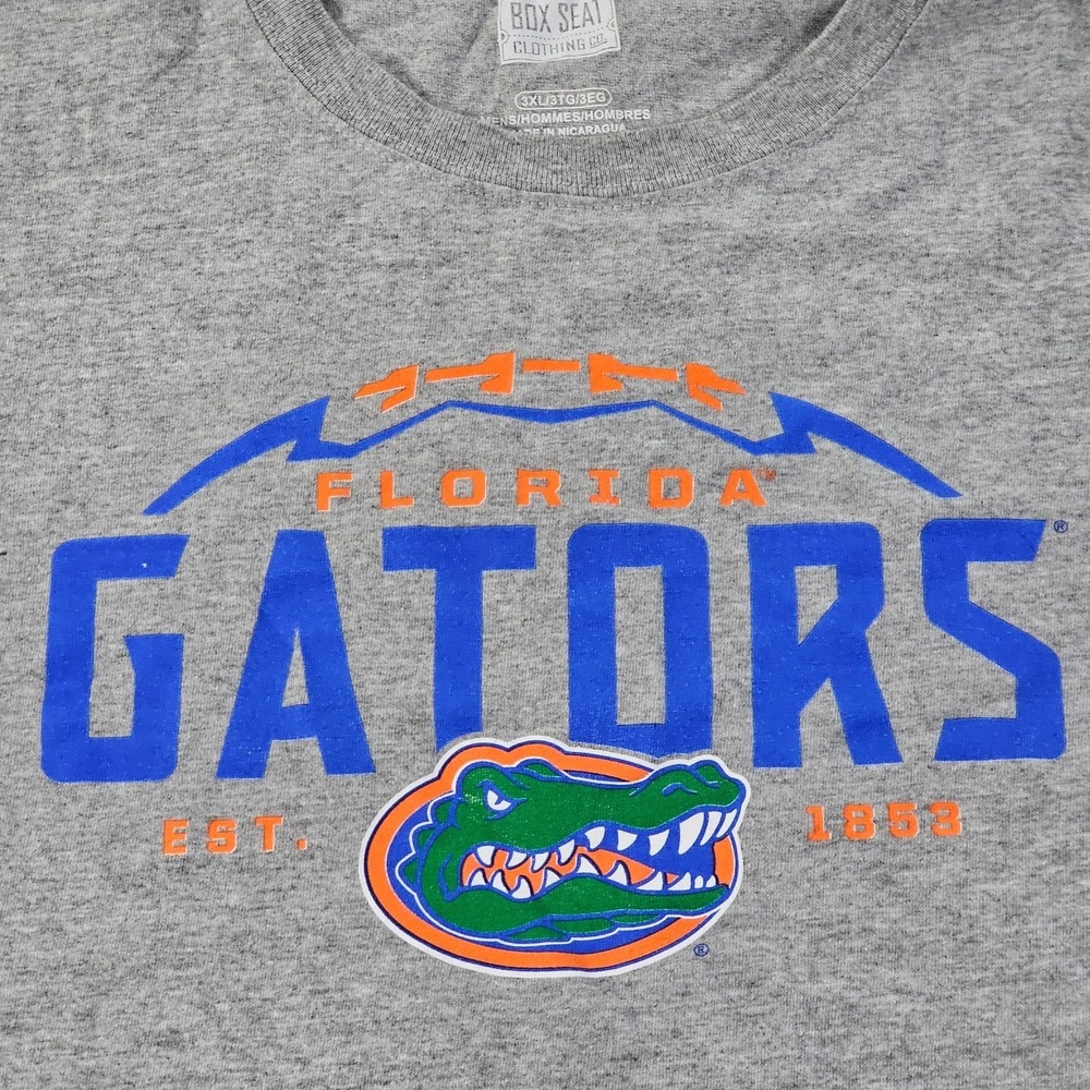 Florida Gators Football Gray Short Sleeve T-Shirt Men's 3XL - Picture 3 of 7